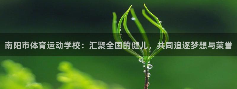 米兰体育官网下载招商电话地址查询：南阳市体育运动学校：汇聚全